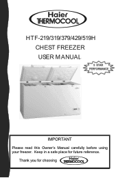 Haier HTF-379H User Manual