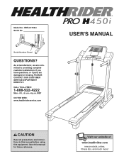 HealthRider Pro H450i Treadmill User Manual
