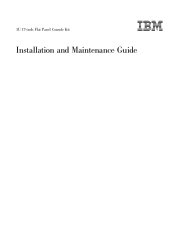 IBM 17231RX Installation Guide