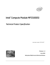 Intel MFSYS35 Technical Product Specification
