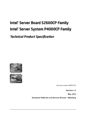 Intel S2600CP Technical Product Specification