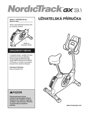 NordicTrack Gx 3.1 Bike Czechoslovakian Manual