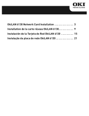 Oki PM4410 OkiLAN 6130 Network Card Installation Guide