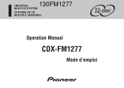 Pioneer FM1277 Operation Manual