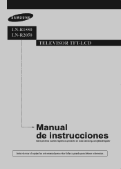Samsung LN-R1550 User Manual (user Manual) (ver.1.0) (Spanish)