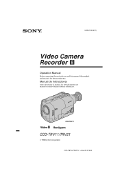 Sony CCD-TRV21 Operating Instructions