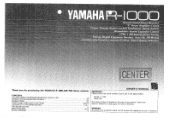 Yamaha R-1000 Owner's Manual