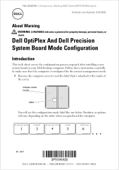 Dell OptiPlex 990 System Board Mode Configuration