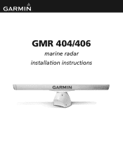 Garmin GMR 404/406 Radar Pedestal GMR 404/406 Installation Instructions