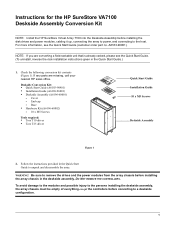 HP StorageWorks 7110 Instructions for the HP SureStore VA7100 Deskside Assembly Conversion Kit