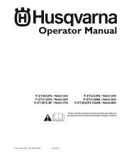 Husqvarna P-ZT 60 Owners Manual