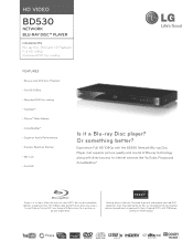 LG BD530 Specification