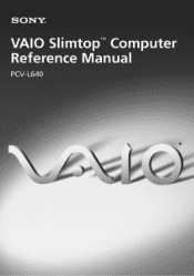 Sony PCV-L640 Reference Manual