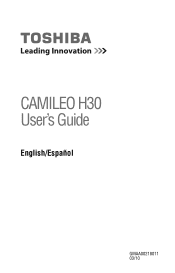Toshiba PA3791U-1CAM Camileo H30 User Guide