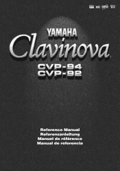 Yamaha CVP-92 Reference Manual