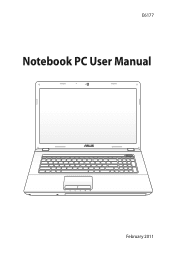 Asus X73SV User's Manual for English Edition