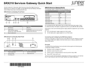 Dell PowerConnect J-SRX210 Quick Start Guide