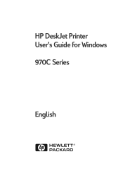 HP Deskjet 970c (English) Windows Connect * User's Guide - C6429-90041