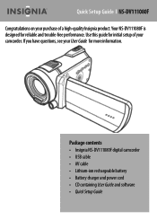 Insignia NS-DV111080F Quick Setup Guide (English)