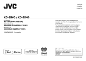 JVC KD-SR60 Instruction Manual