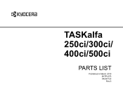 Kyocera TASKalfa 300ci Parts List