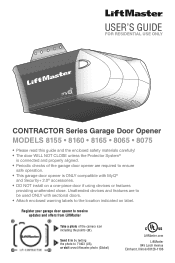 LiftMaster 8160 8160 Users Guide Manual