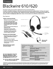 Plantronics C620 Product Sheet