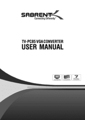 Sabrent TV-PC85 User Manual