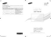 Samsung LN40E550F7FXZA User Manual Ver.1.0 (English)