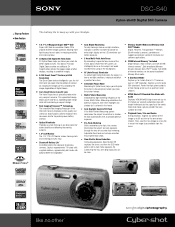 Sony DSC-S40 Marketing Specifications