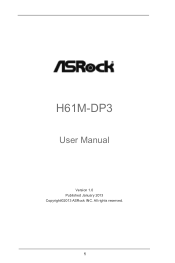 ASRock H61M-DP3 User Manual