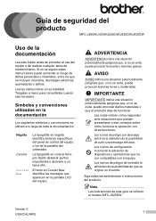 Brother International MFC-J835DW Product Safety Guide - Spanish