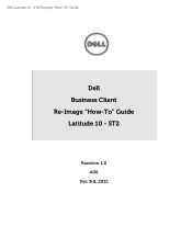 Dell Latitude 10 - ST2e How To Guide