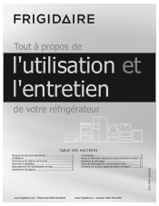 Frigidaire FFTR1814LM Complete Owner's Guide (Français)