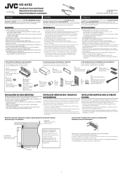 JVC KD-AVX2 Installation Manual