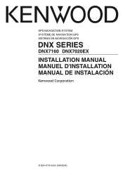 Kenwood DNX7160 Installation Manual