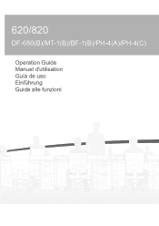Kyocera TASKalfa 620 DF-650 (B)/MT-1 (B)/BF-1 (B)/PH-4A Operation Guide