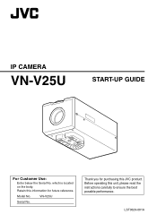 JVC V25U Startup Guide