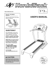 NordicTrack T9ci Treadmill User Manual