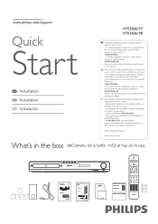 Philips HTS3306 Quick start guide