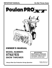 Poulan XT627ES User Manual