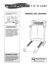 ProForm 14.5qm Treadmill Spanish Manual