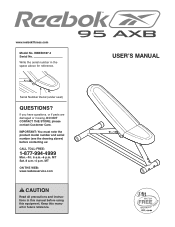 Reebok 95 Axb Bench English Manual
