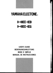 Yamaha HE-6 Owner's Manual (image)