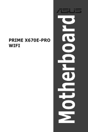 Asus PRIME X670E-PRO WIFI Users Manual English