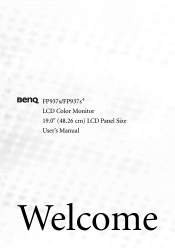 BenQ FP937S User Manual