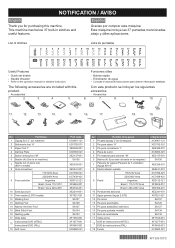 Brother International XR3774 Notification about built-in utility stitches features and included accessories
