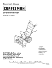Craftsman 88957 Operation Manual