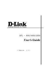 D-Link DFL-2500 User Guide