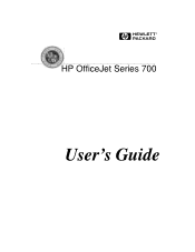 HP Officejet 710 HP OfficeJet 700 Series All-in-One - (English) User Guide